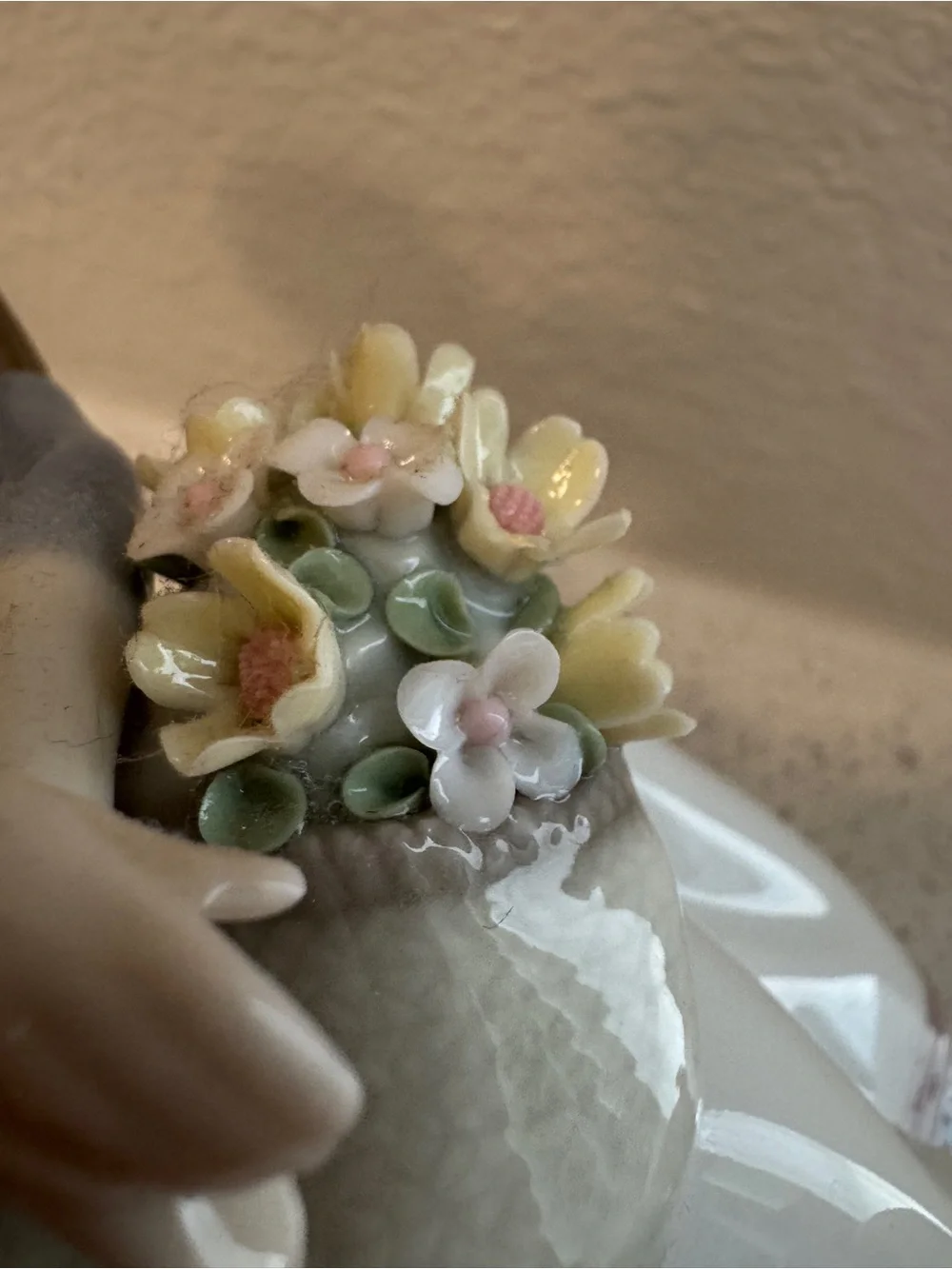 LLADRO “May Flower Girl” Girl with Flower Basket Figurine Made in Spain